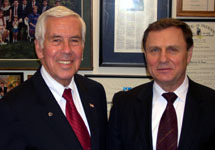 Иван Рыбкин с сенатором Ричардом Люгаром.