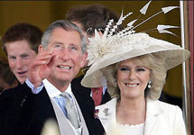 Свадьба принца Чарлза и Камиллы Паркер-Боулз. Фото AFP