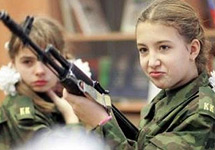 	 Кадетская школа № 9 для девочек в Москве. Фото АР