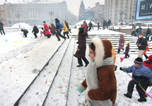 Встреча деда Мороза в Москве. Фото Д.Борко/Грани.Ру