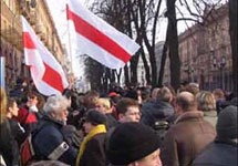 Митинг оппозиции в Белоруссии. Фото с сайта www.inter.su