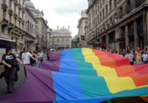 Флаг гей-движения. Фото с сайта http://www.gayrussia.ru/