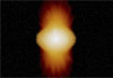 Так художник представляет себе звезду Альфа Жертвенника. Изображение Anthony Meilland (Observatoire de la C&#244;te d'Azur, Франция) с сайта ESO
