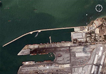 Порт Тартус. Космическая съемка Google Maps