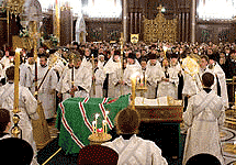 Церемония прощания с патриархом Алексием Вторым. Фото NewsRu.Com