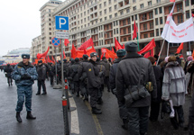 Шествие левых 7 ноября. Фото Дмитрия Борко