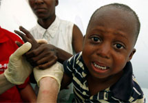 Ребенок с Гаити. Фото АР