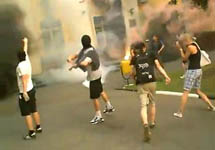 Акция антифашистов в Химках. Фото с сайта www.ecmo.ru