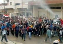 Протестная демонстрация в Сирии. Фото с сайта Euronews