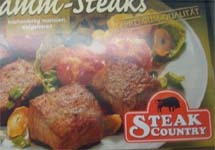 Упаковка бифштексов компании Steak Country. Фото с сайта supermarktcheck.de