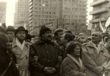Митинг на Новом Арбате в марте 1991 года. Фото из архива Юрия Лучинского