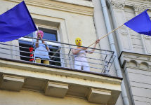 Pussy Riot  в  Праге. Фото Ceske Noviny
