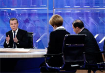 Интервью Медведева пяти телеканалам. Фото: правительство.рф