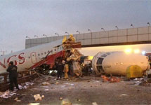 Катастрофа Ту-204. Фото Александра Усольцева (@usolt)