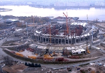 Строительство стадиона "Зенит". Фото с сайта http://zenituwka.ru