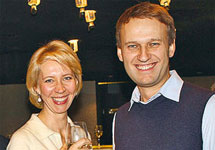 Татьяна Лазарева и Алексей Навальный. Фото: newtimes.ru