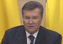 Пресс-конференция Виктора Януковича. Кадр видеотрансляции