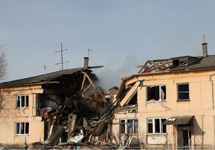 Дом в Омской области, разрушенный в результате взрыва бытового газа. Фото с сайта ГУ МЧС по региону