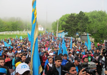 Акция крымских татар. Фото с сайта Меджлиса крымскотатарского народа