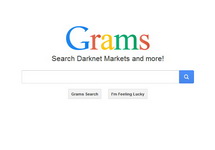Стартовая страница поисковика Grams