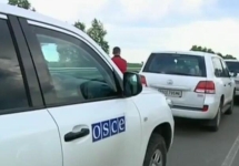 Наблюдатели ОБСЕ на Украине. Кадр Би-Би-Си
