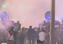 Столкновения в Фергюсоне. Кадр CNN
