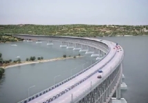 Кадр видеопрезентации проекта Керченского моста