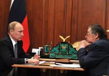 Владимир Путин и Аман Тулеев. Фото пресс-службы Кремля