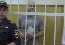 Алексей Пивоваров в суде, 29.07.2015. Кадр "Граней"