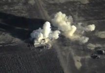 Удар российской авиации в Сирии. Кадр видео Минобороны