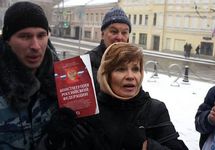 Задержание Ольги Мазуровой на "Марше перемен". Фото Дмитрия Борко/Грани.Ру