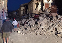 Землетрясение в Италии. Фото: @JRodzMIA 