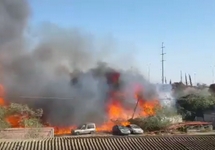 Пожар в Хайфе, 24.11.2016. Кадр видео с youtube-канала Arutz Sheva TV