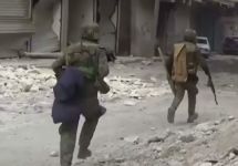 Бои в Алеппо. Кадр видеозаписи