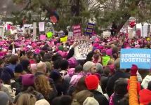 Женский марш на Вашингтон. Кадр CNN