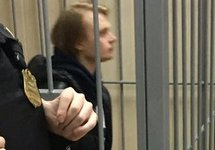 Дмитрий Богатов в суде, 10.04.2017. Фото: @polinanem