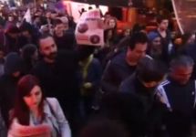 Протесты в Стамбуле. Кадр турецкого телевидения