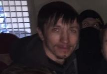 Станислав Зимовец в автозаке после задержания на Тверской. Фото с личной ВК-страницы
