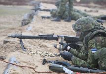 Эстонские солдаты на учениях. Фото: mil.ee