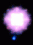 Коричневый карлик у звезды SCR 1845-6357. Фото ESO/NACO-SDI/VLT (Beth Biller and Laird Close, UA Steward Observatory) с сайта uanews.org