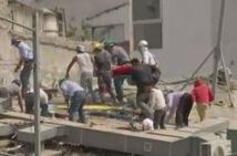 Землетрясение в Мексике. Кадр местного телевидения