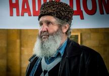 Фазыл Ибраимов на митинге 04.02.2018. Фото: krymr.com