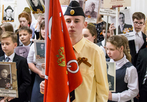 Празднование дня победы над Германией во 2-й петербургской гимназии, 2018. Фото: 2spbg.ru
