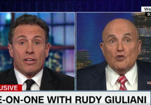 Рудольф Джулиани (справа) в эфире CNN