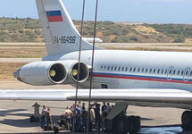Российский Ил-62 в аэропорту Каракаса. Фото из твиттера @FedericoBlackB