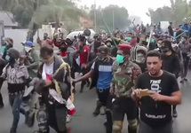 Протест в Ираке, Кадр видео