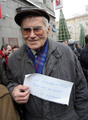 Участник антифашистского пикета, оставшийся на свободе. Фото Д.Борко/Грани.Ру