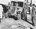 5. Взрыв арабского автобуса, организованный  "Irgun". Иерусалим, 1947 г. Фото с сайта leksikon.org