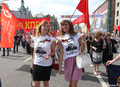 Коммунистическая демонстрация в честь Дня Победы. Фото Евгении Михеевой