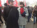 Социальный марш. Отец политзека Илья Константинов и Илья Пономарев. Фото: Грани.Ру
